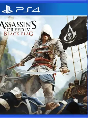 Portada de Assassins Creed Black Flag para PS4
