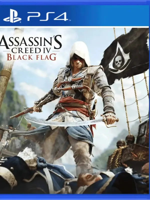 Portada de Assassins Creed Black Flag para PS4