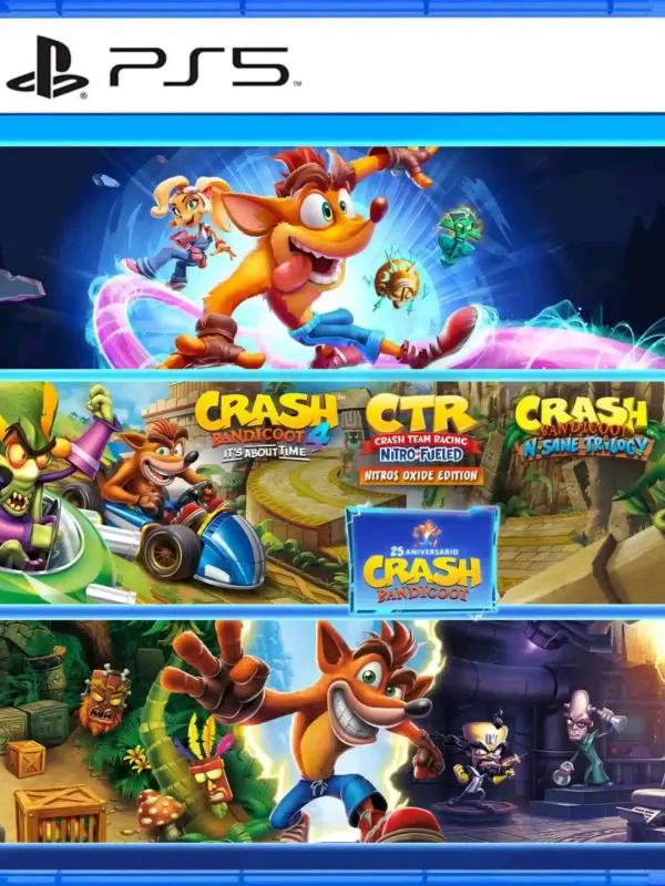 Portada de Crash Bandicoot - Lote Crashiversary para PS5