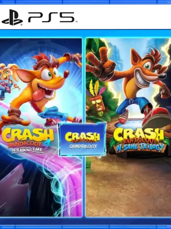 Portada de Crash Bandicoot - Lote Quadrilogy para PS5