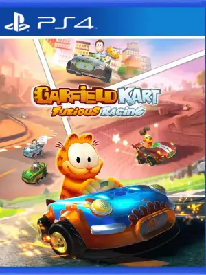 Portada de Garfield Kart - Furious Racing para PS4