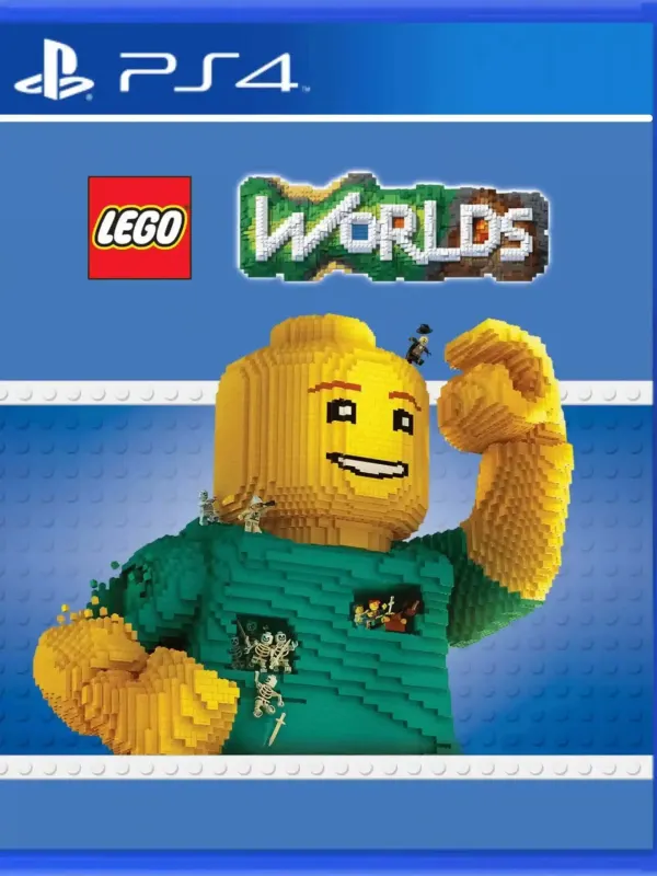 Portada de LEGO Worlds para PS4