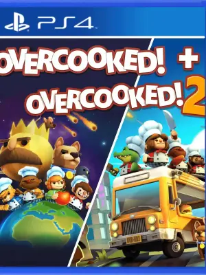Portada de Overcooked! + Overcooked! 2 para PS4
